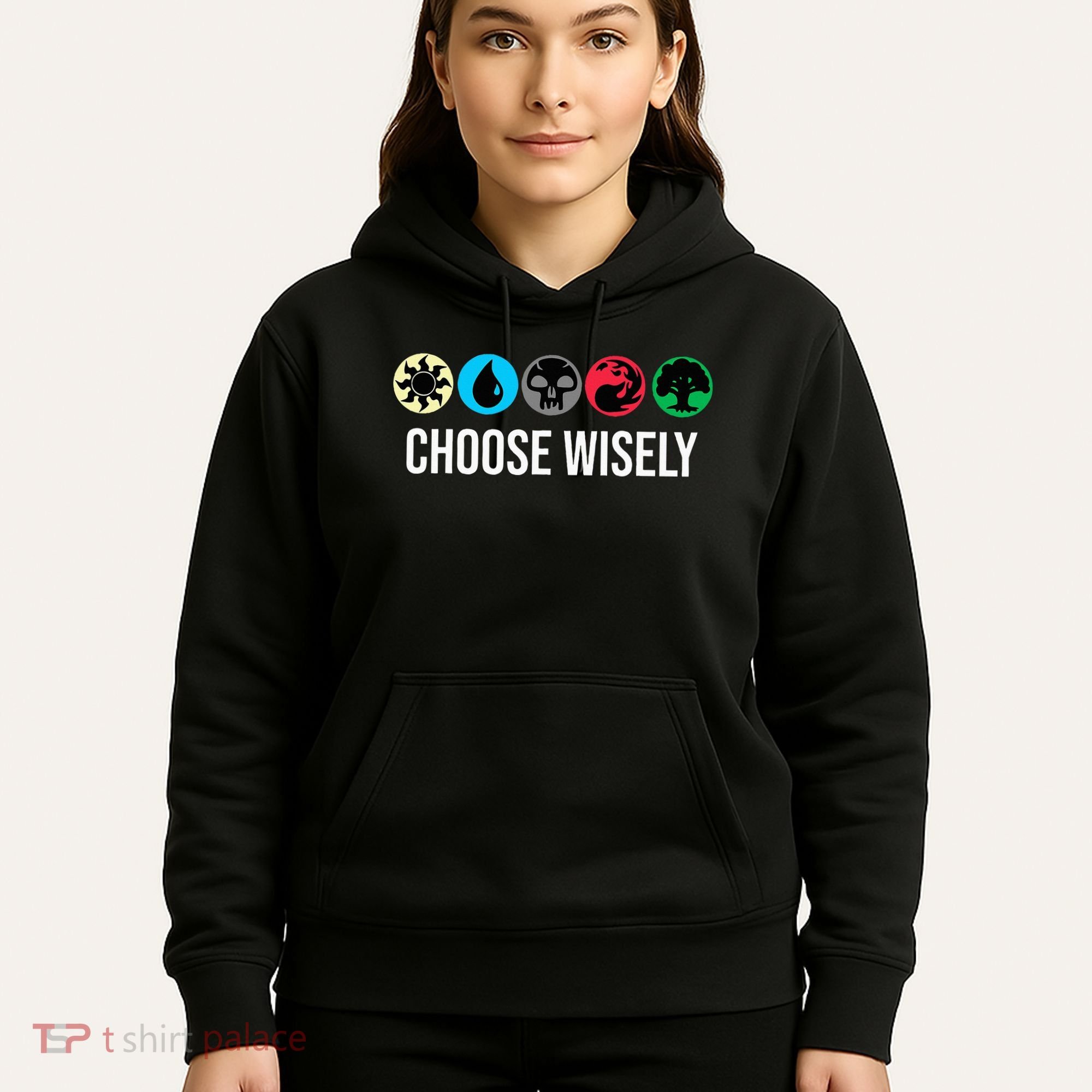 Symbols Gathering Magic Choose Wisely Blue Red Green Hoodie