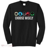 Symbols Gathering Magic Choose Wisely Blue Red Green Sweatshirt thumb 0
