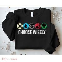 Symbols Gathering Magic Choose Wisely Blue Red Green Sweatshirt thumb 2