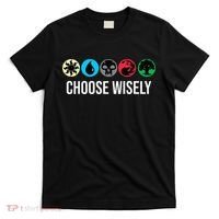 Symbols Gathering Magic Choose Wisely Blue Red Green T-Shirt thumb 0