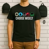 Symbols Gathering Magic Choose Wisely Blue Red Green T-Shirt thumb 6