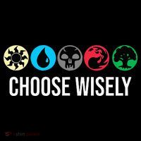 Symbols Gathering Magic Choose Wisely Blue Red Green T-Shirt thumb 7