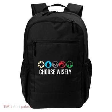 Symbols Gathering Magic Choose Wisely Blue Red Green Backpack