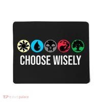 Symbols Gathering Magic Choose Wisely Blue Red Green Mousepad thumb 0