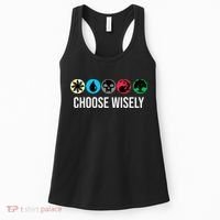 Symbols Gathering Magic Choose Wisely Blue Red Green Women's Tank Top thumb 0