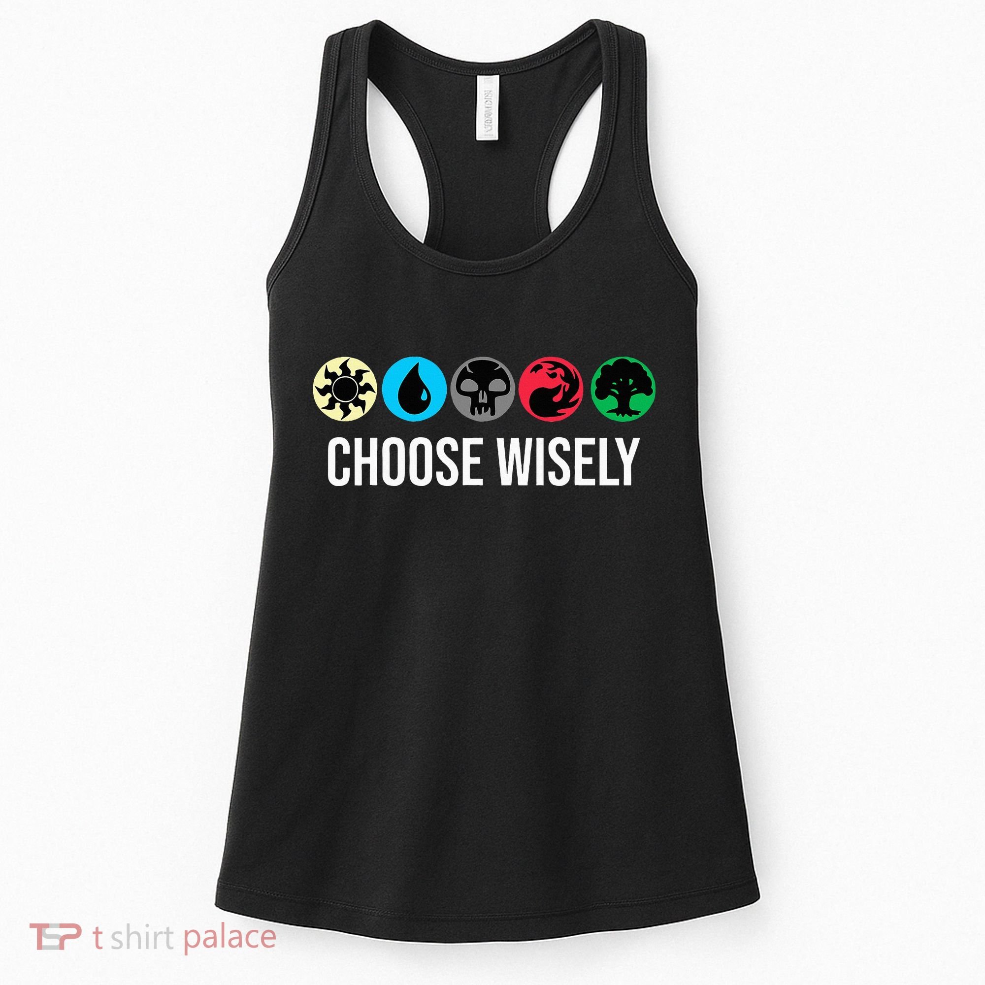 Symbols Gathering Magic Choose Wisely Blue Red Green Women's Tank Top