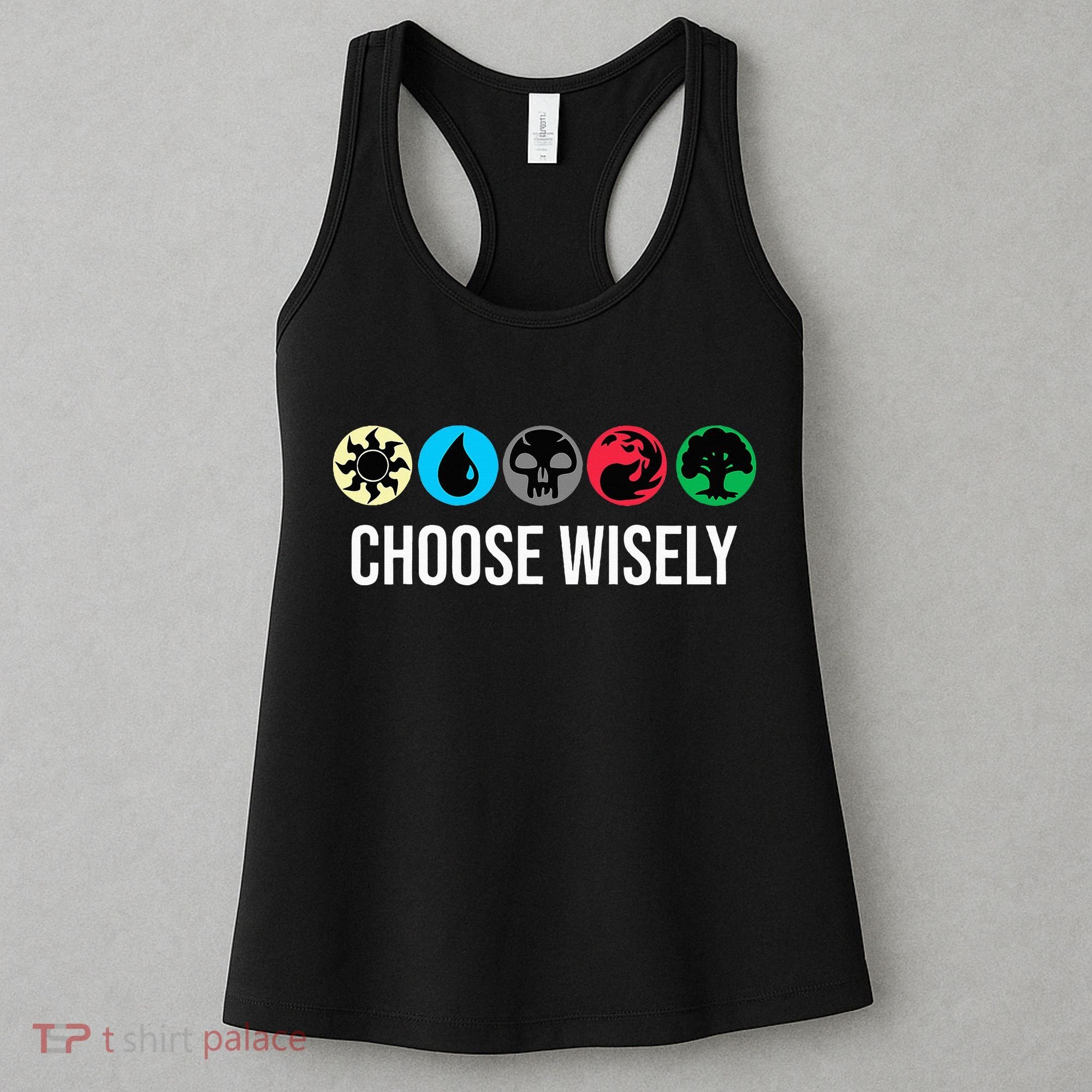Symbols Gathering Magic Choose Wisely Blue Red Green Women's Tank Top