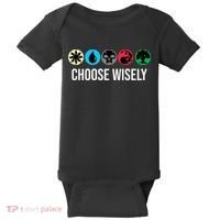 Symbols Gathering Magic Choose Wisely Blue Red Green Baby Bodysuit thumb 0