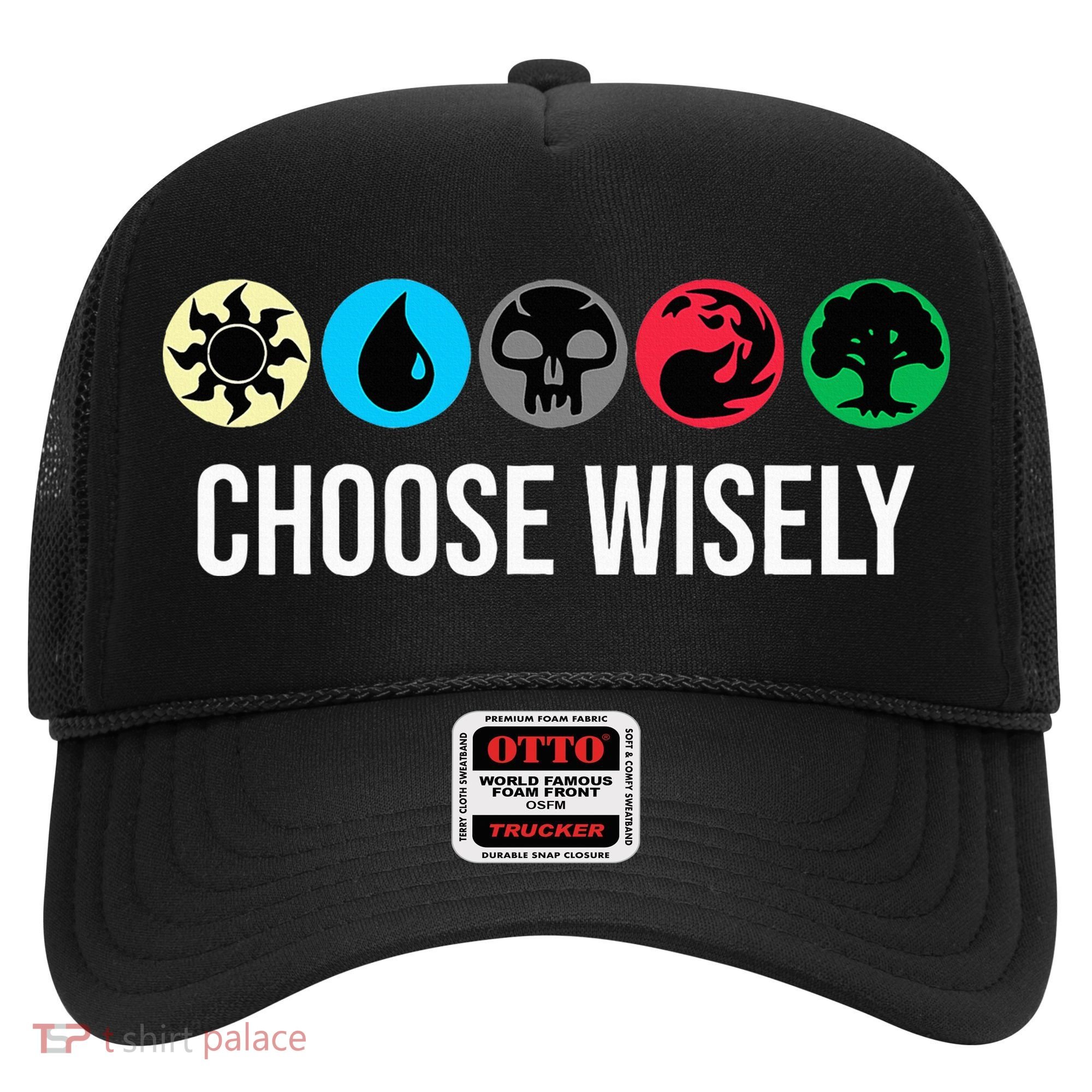 Symbols Gathering Magic Choose Wisely Blue Red Green Hat