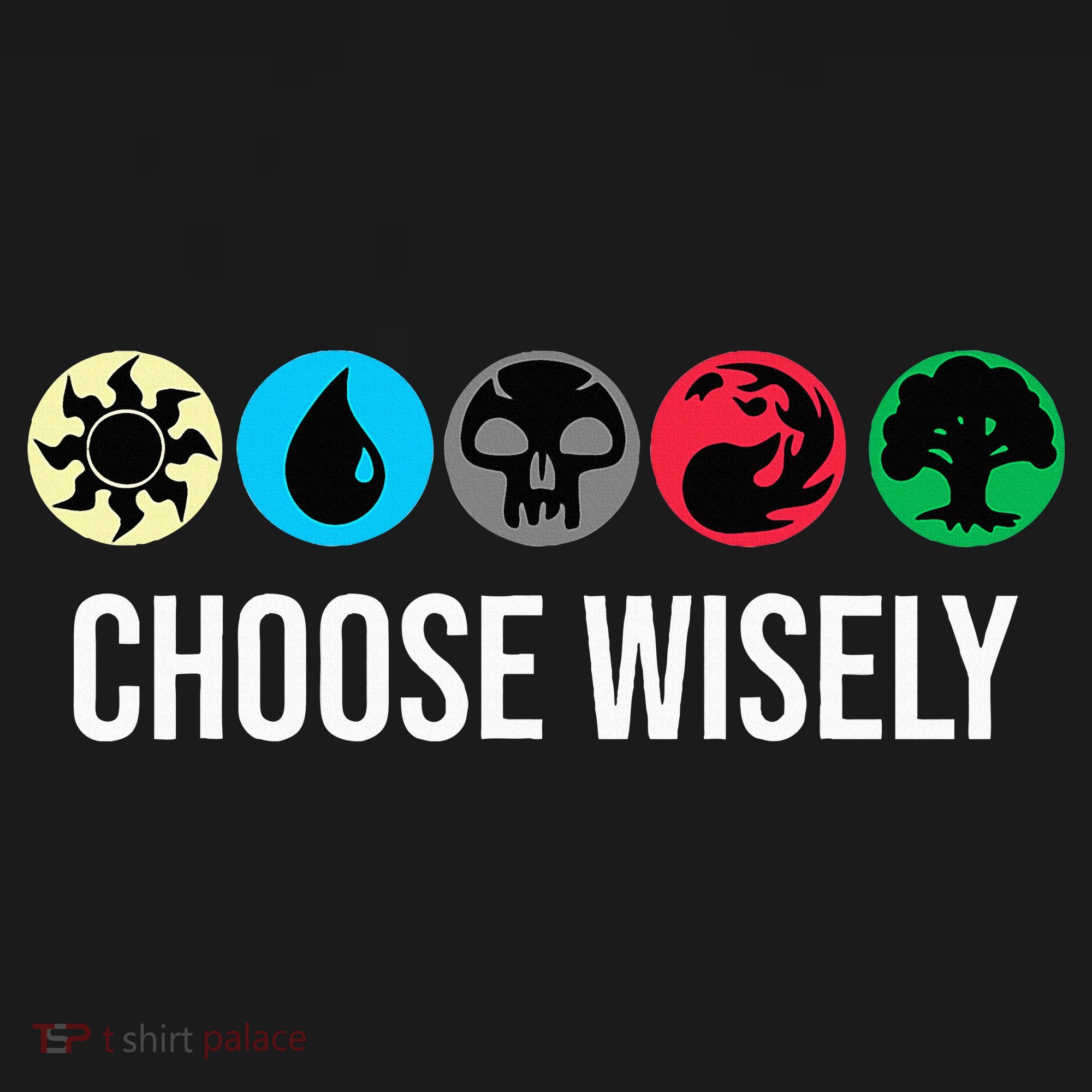 Symbols Gathering Magic Choose Wisely Blue Red Green Tank Top