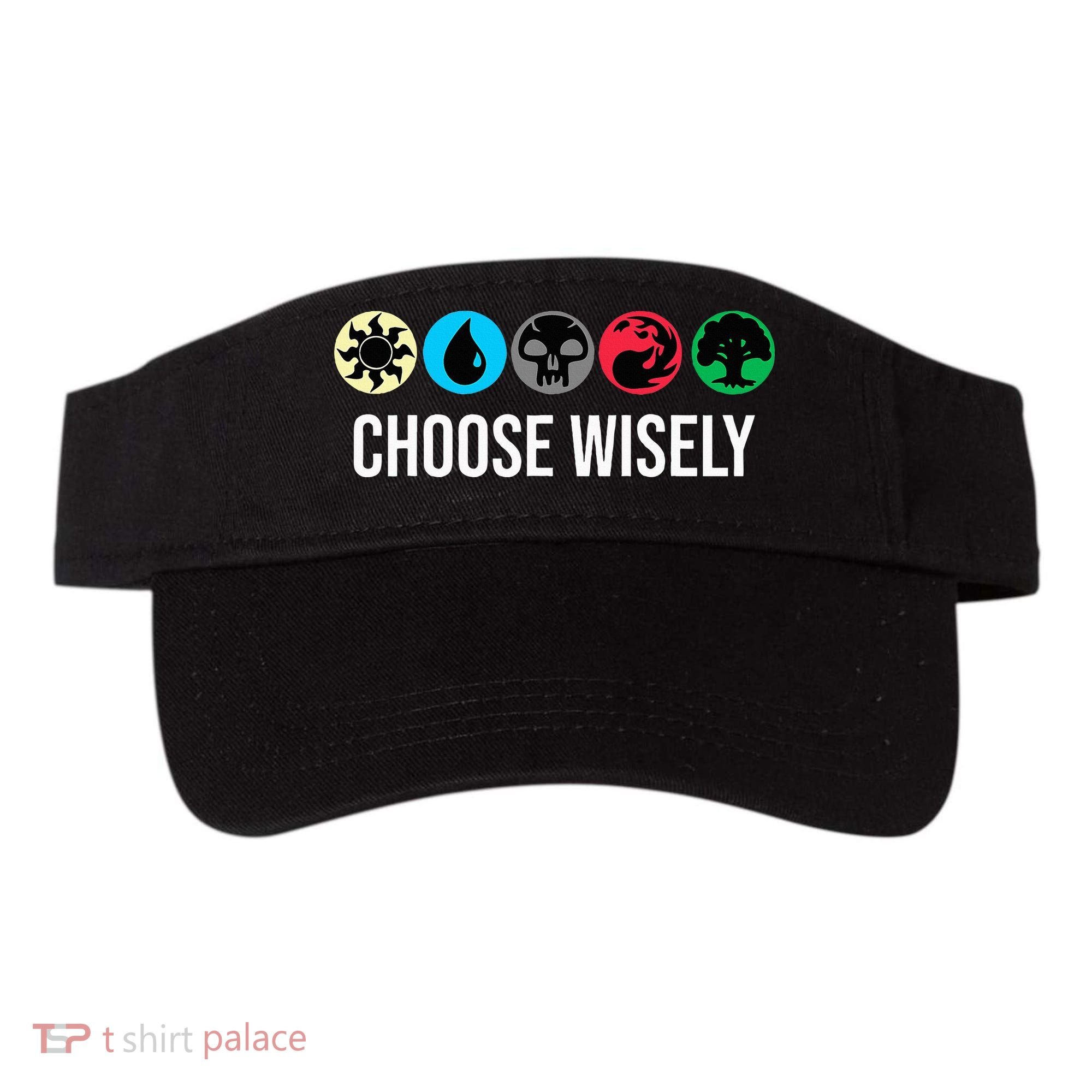 Symbols Gathering Magic Choose Wisely Blue Red Green Visor