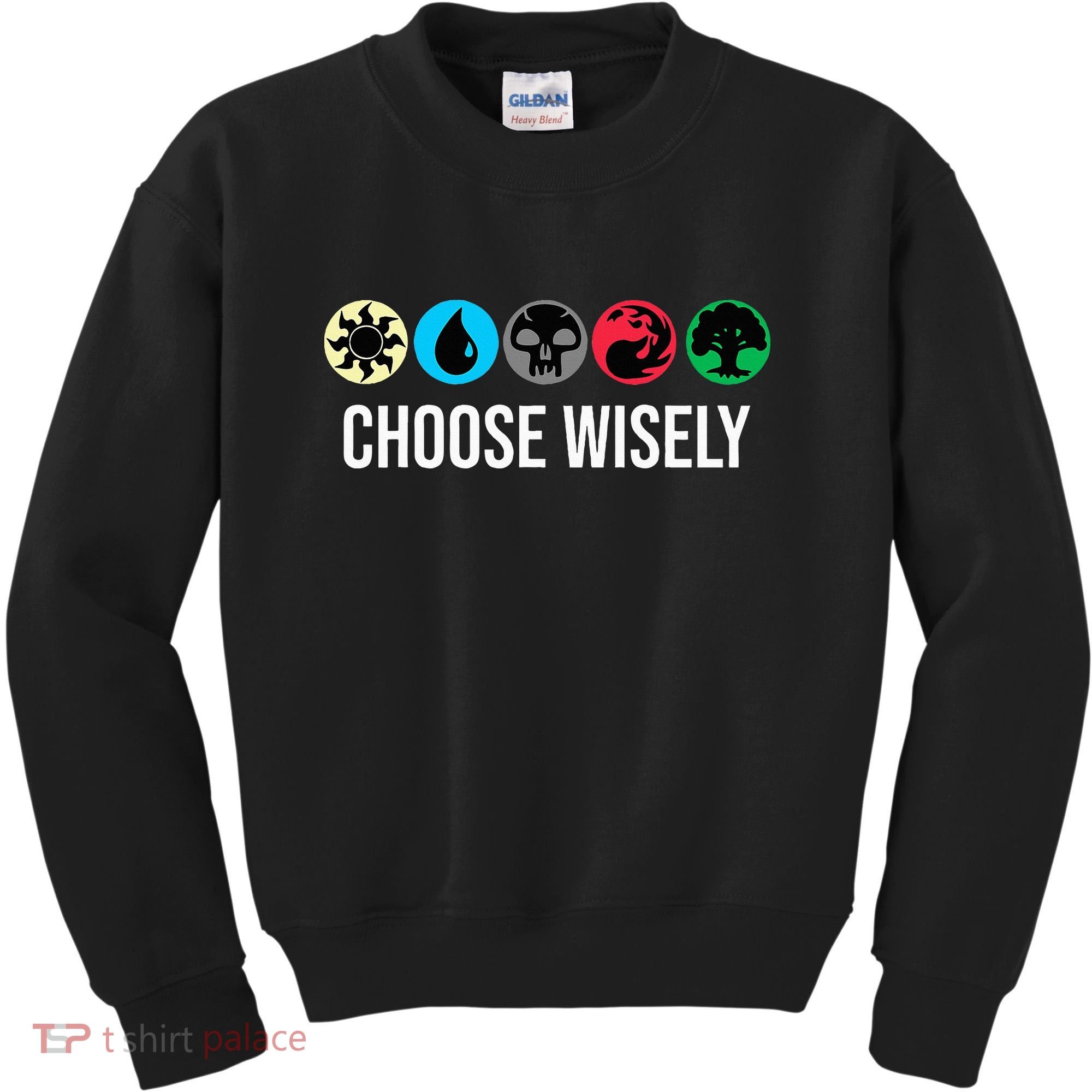 Symbols Gathering Magic Choose Wisely Blue Red Green Kids Sweatshirt