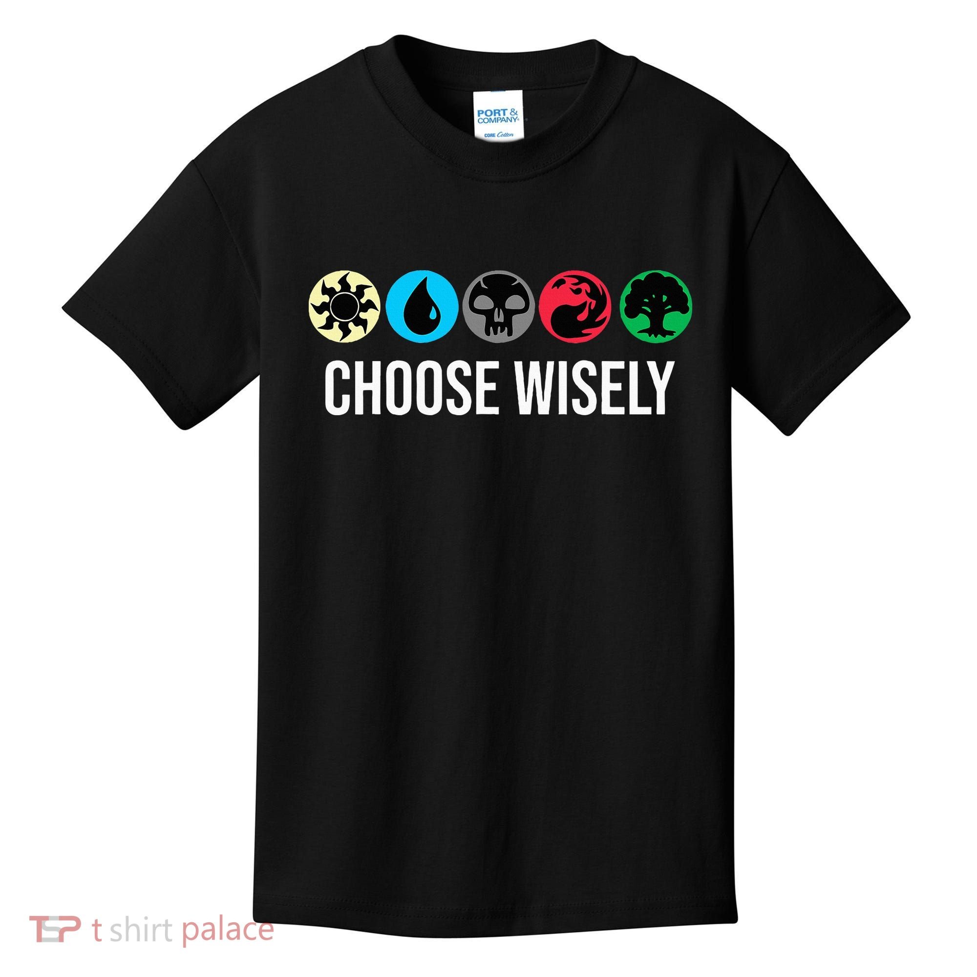 Symbols Gathering Magic Choose Wisely Blue Red Green Kids T-Shirt