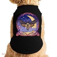 Stained Glass Moth Butterfly Moon Crest Doggie Tank thumb 0