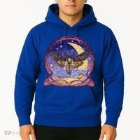 Stained Glass Moth Butterfly Moon Crest Hoodie thumb 2