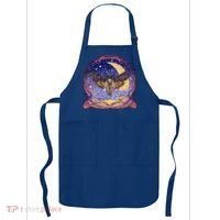 Stained Glass Moth Butterfly Moon Crest Apron thumb 0