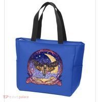 Stained Glass Moth Butterfly Moon Crest Tote Bag thumb 3
