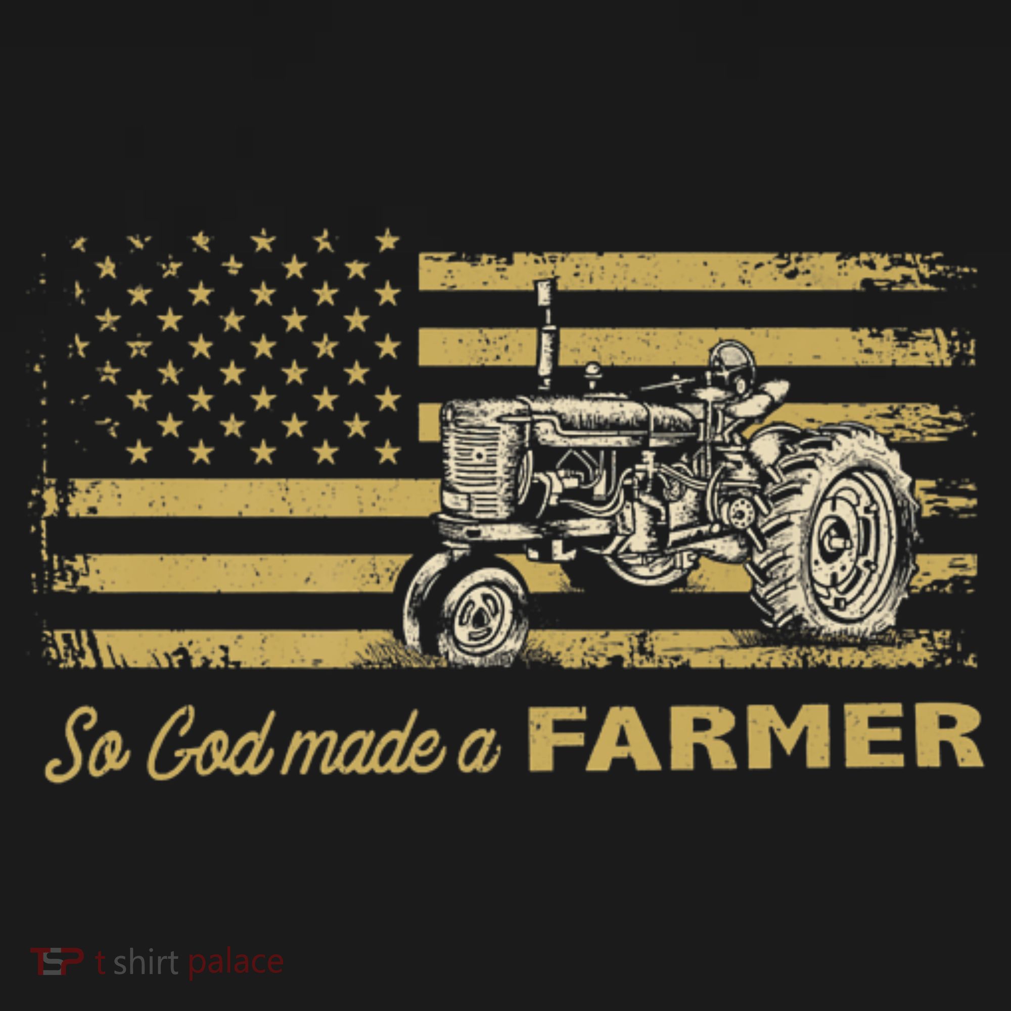 So God Made A Farmer USA Flag Patriotic Farming Gift Farmer Women's Hoodie