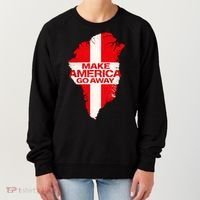 Support Greenland Make America Go Away Women's Sweatshirt thumb 0