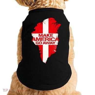 Support Greenland Make America Go Away Doggie Tank