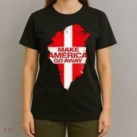 Support Greenland Make America Go Away T-Shirt thumb 4