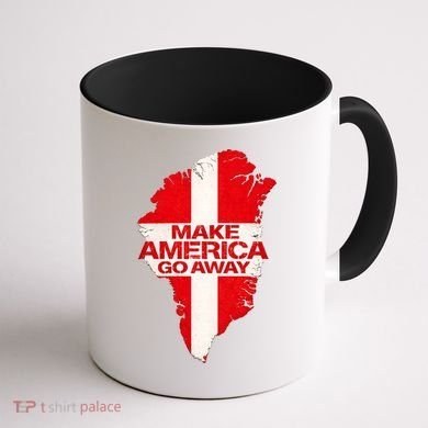 Support Greenland Make America Go Away Coffee Mug back