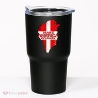 Support Greenland Make America Go Away Tumbler thumb 0