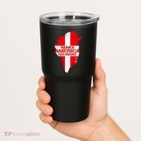 Support Greenland Make America Go Away Tumbler thumb 2