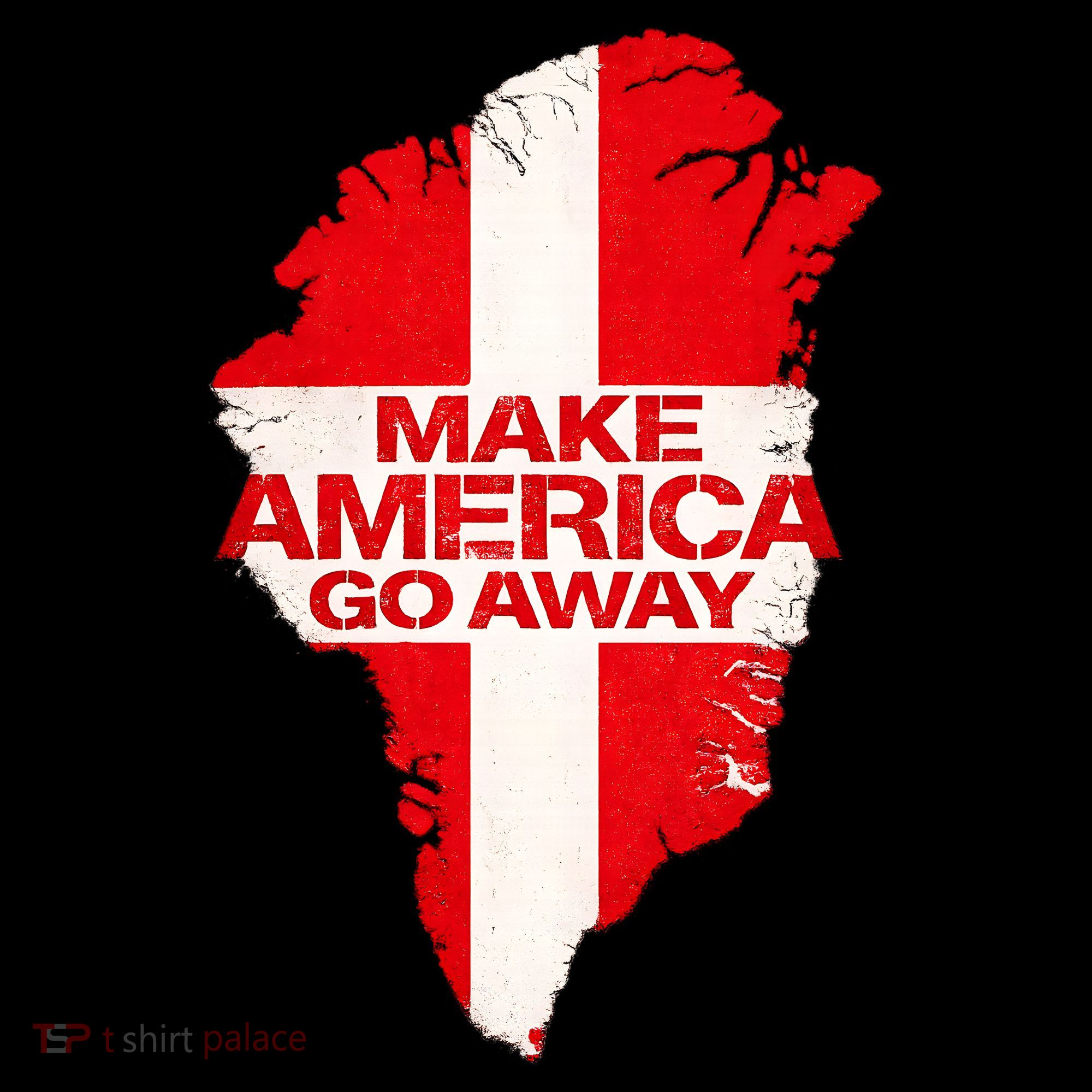 Support Greenland Make America Go Away Women's Tank Top