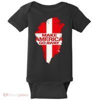 Support Greenland Make America Go Away Baby Bodysuit thumb 0
