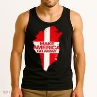 Support Greenland Make America Go Away Tank Top thumb 3