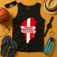 Support Greenland Make America Go Away Tank Top thumb 4