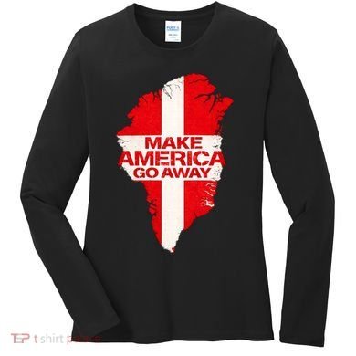 Support Greenland Make America Go Away Women's Long Sleeve Shirt