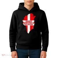 Support Greenland Make America Go Away Kids Hoodie thumb 4