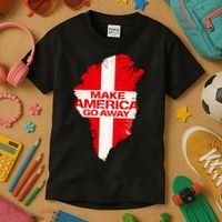 Support Greenland Make America Go Away Kids T-Shirt thumb 3