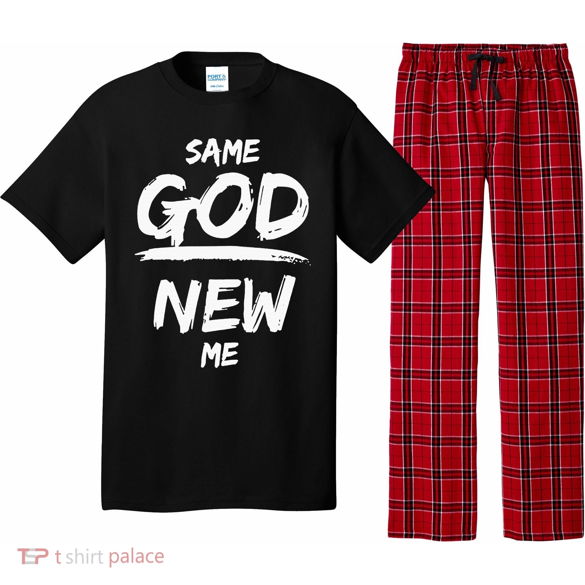 Same God New Me For Funny Jesus Christian Pajama Set