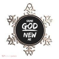 Same God New Me For Funny Jesus Christian Ornament thumb 0