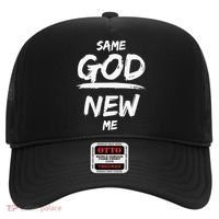 Same God New Me For Funny Jesus Christian Hat thumb 0