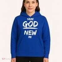 Same God New Me For Funny Jesus Christian Hoodie thumb 5