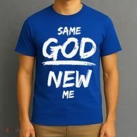 Same God New Me For Funny Jesus Christian T-Shirt thumb 3