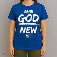 Same God New Me For Funny Jesus Christian T-Shirt thumb 4