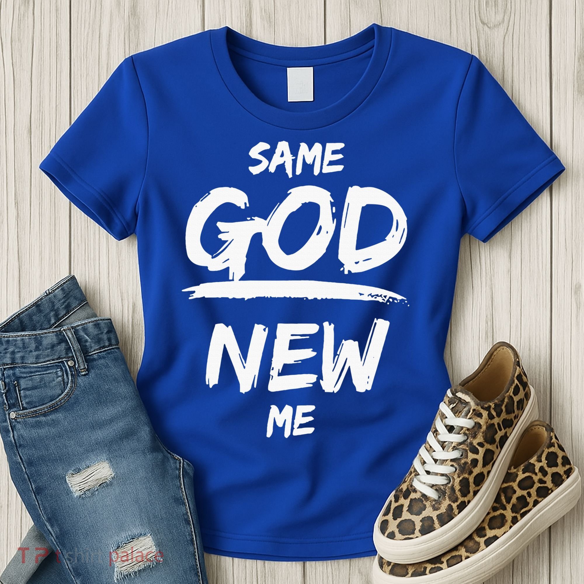 Same God New Me For Funny Jesus Christian Women's T-Shirt