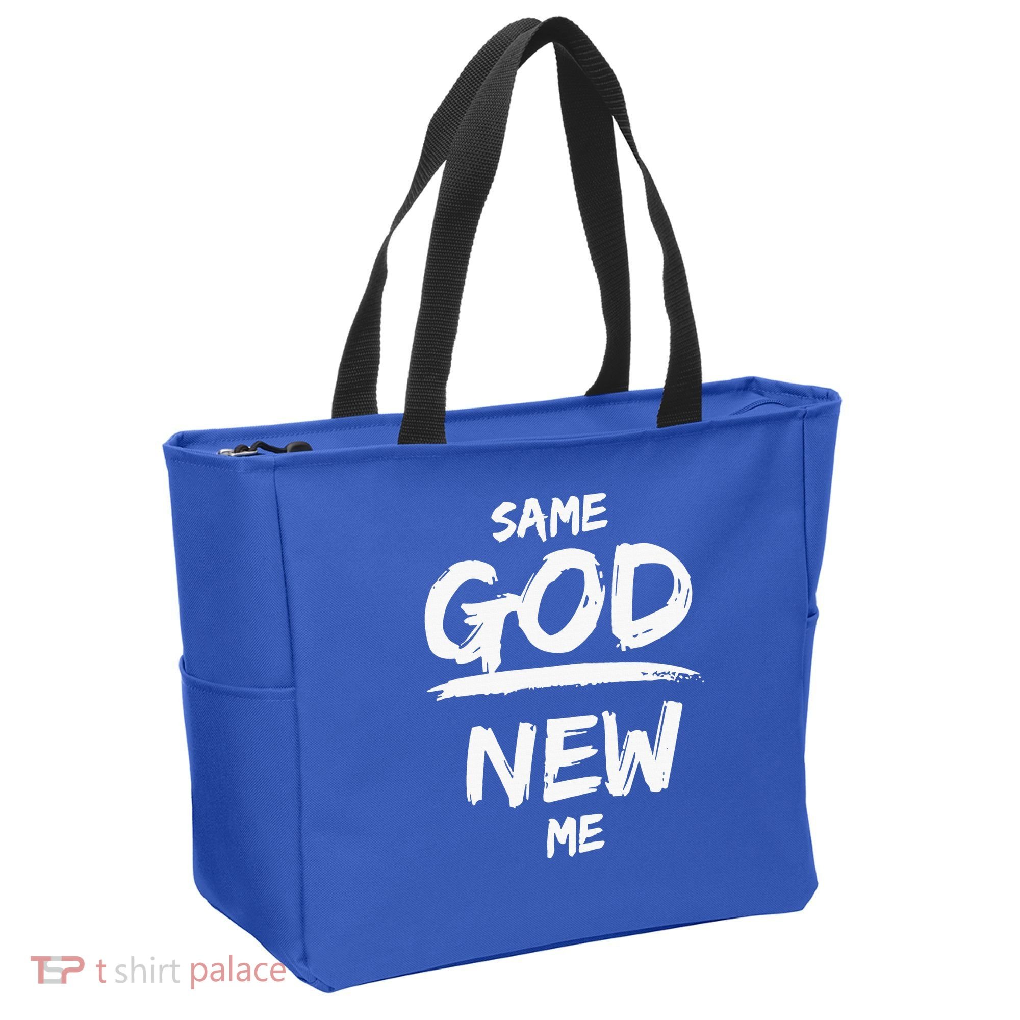 Same God New Me For Funny Jesus Christian Tote Bag