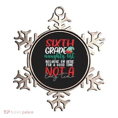 Sixth Grade Naughty List Gift Fun 6Th Grade Teacher Student Cute Gift Ornament