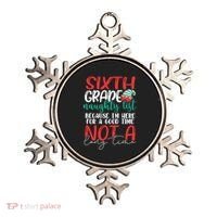 Sixth Grade Naughty List Gift Fun 6Th Grade Teacher Student Cute Gift Ornament thumb 0