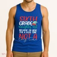 Sixth Grade Naughty List Gift Fun 6Th Grade Teacher Student Cute Gift Tank Top thumb 3