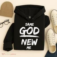 Same God New Me For Funny Jesus Hoodie thumb 4