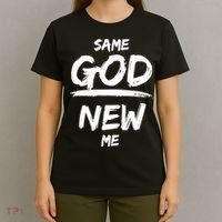 Same God New Me For Funny Jesus T-Shirt thumb 4