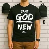 Same God New Me For Funny Jesus T-Shirt thumb 6