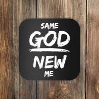 Same God New Me For Funny Jesus Coaster thumb 0